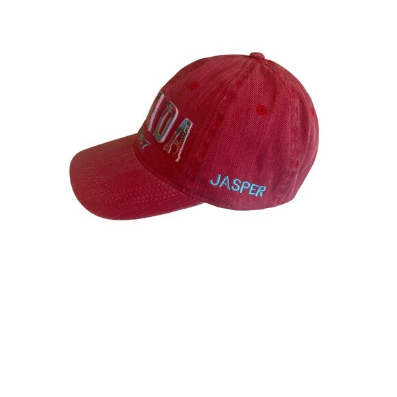 Canada Jasper Cap Red Embroidered "Canada Est. 1867" Baseball Hat Adjsutable - Picture 2 of 6